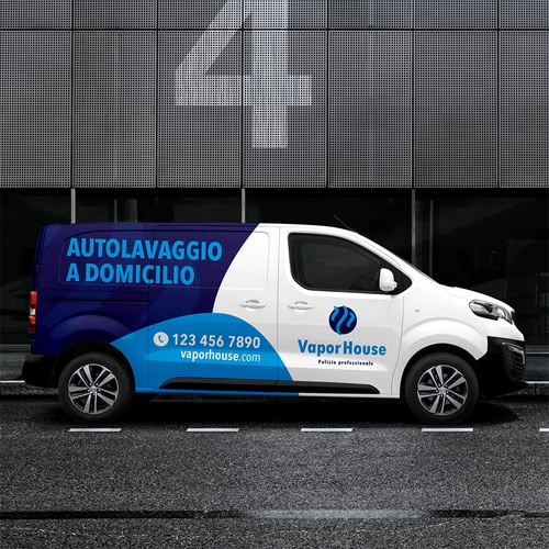 Custom branded vehicle wrap presentation
